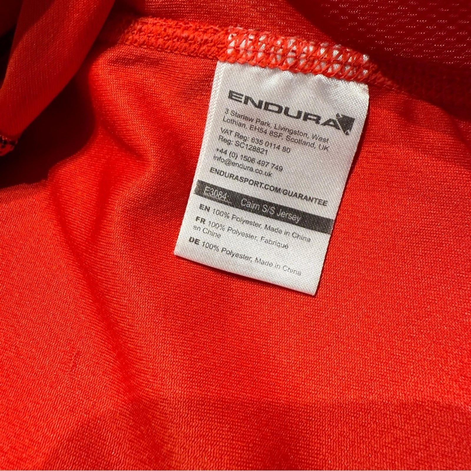 Endura Short sleeve Cycling Jersey Red and Black Men’s Large gallery