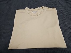 Barbell L.V. Athletic Performance Apparel Ecru Yellow Athletic Gym TShirt SZ S