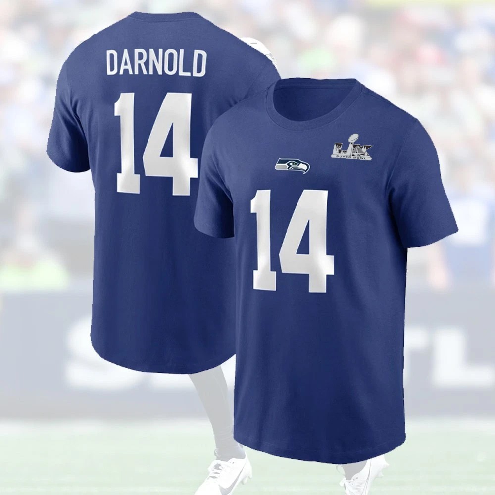 HOT! Sam Darnold #14 Seattle Team 2026 Name and Number Special Gift For Fan gallery