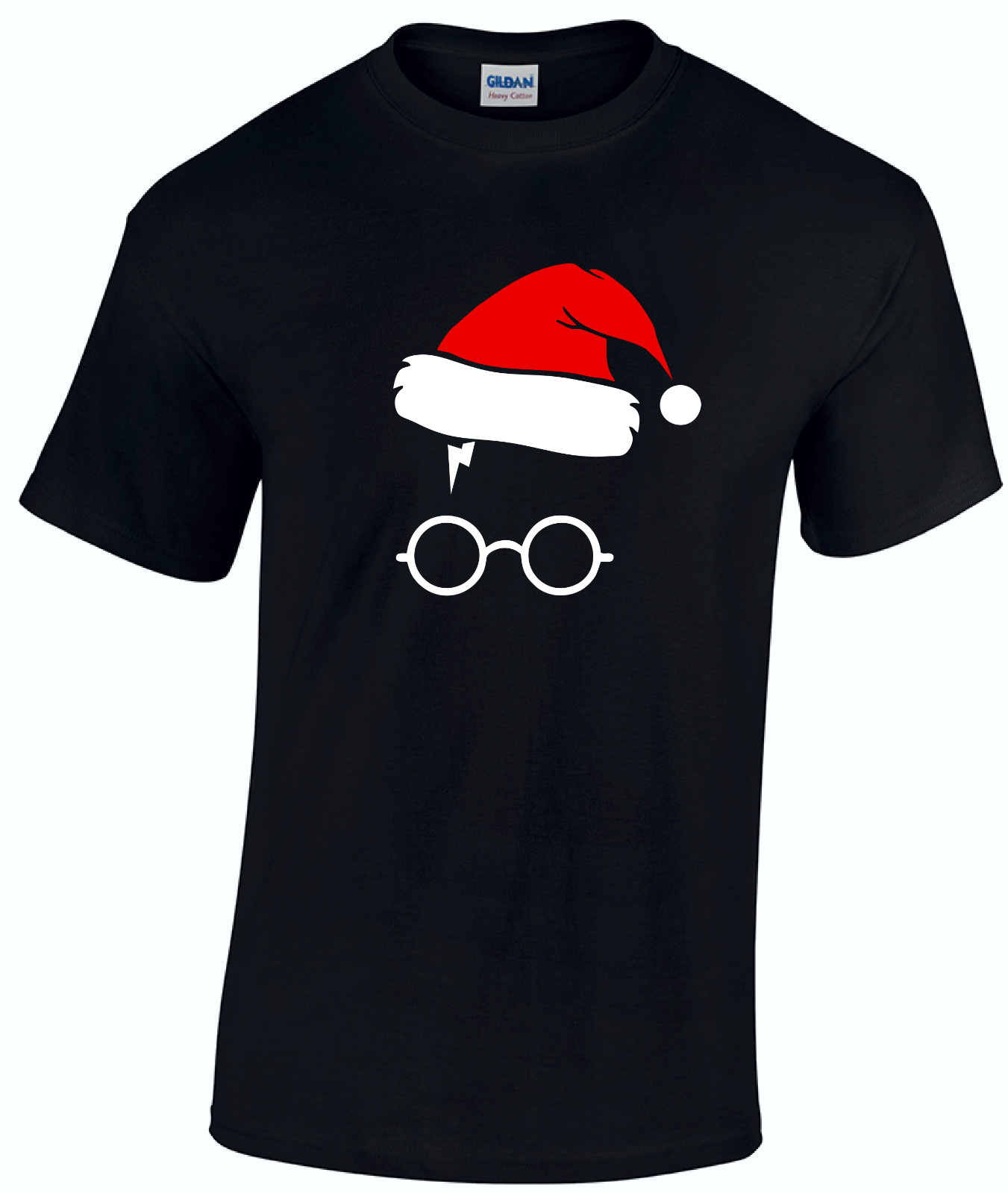 Harry P Wizard Inspired Novelty Christmas Xmas Funny Santa T Shirt Top Unisex
