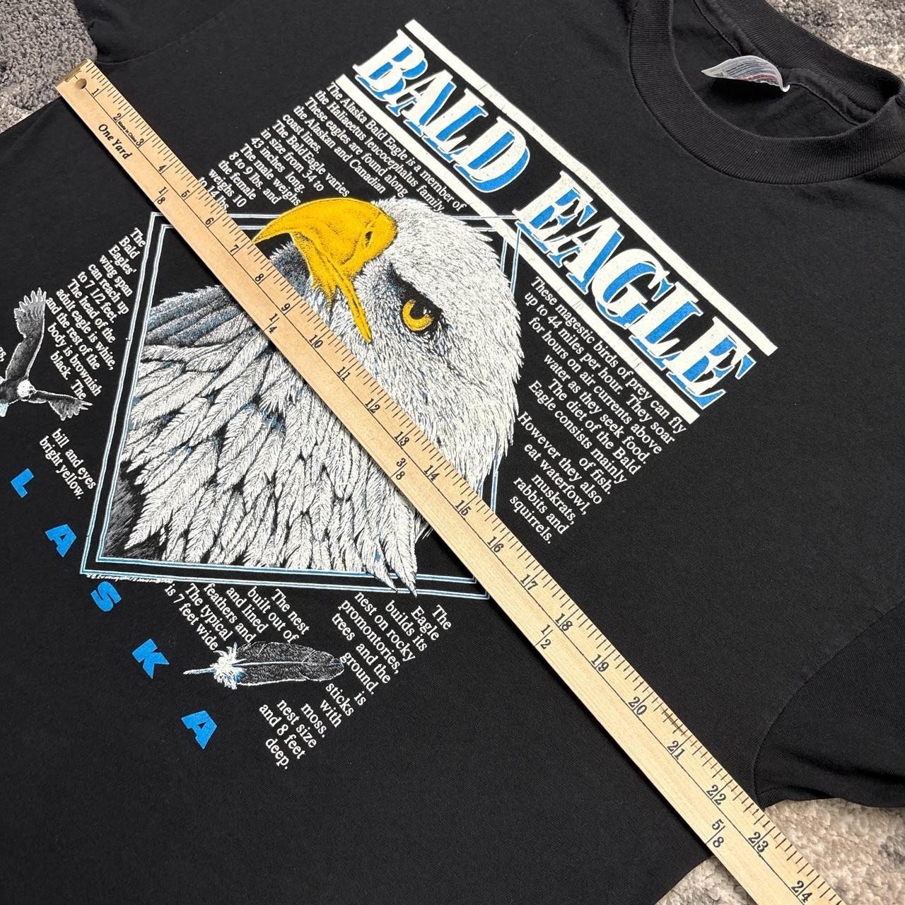 Vintage Nature Shirt Mens XL 90s Single Stitch Eagle Hawk Birds Animals gallery