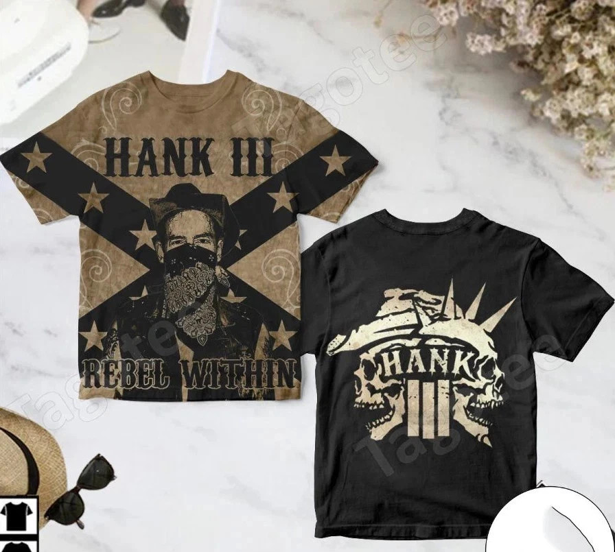 Special Hank Williams III Rebel Within All Over Print 3D All Sizes Shirt SE1837 gallery