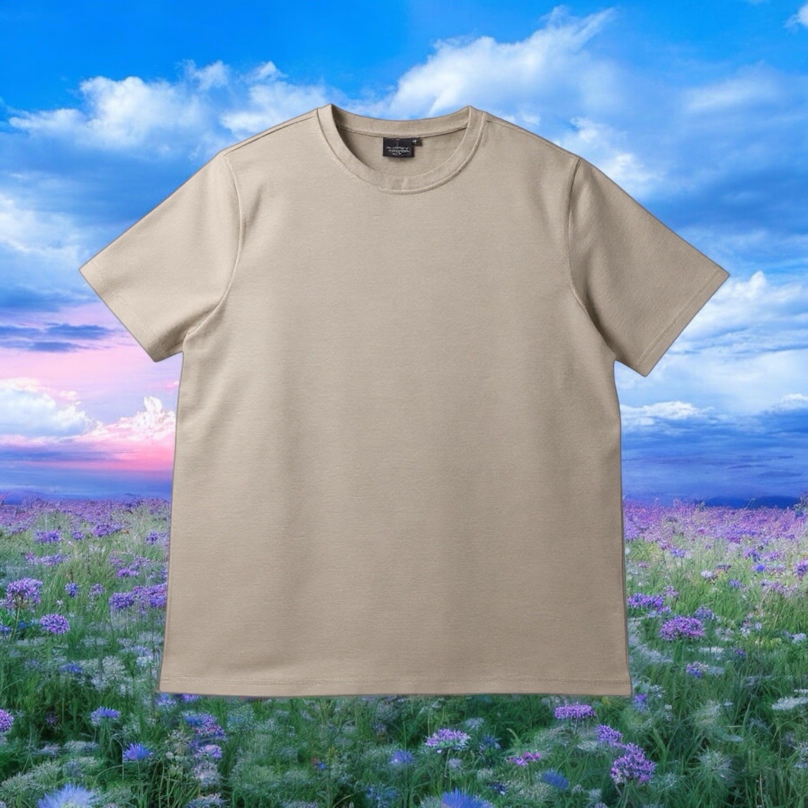 Common People Ottoman Texture Shirt Garment Dye Relaxed Fit Beige L Ribbed Sleek gallery