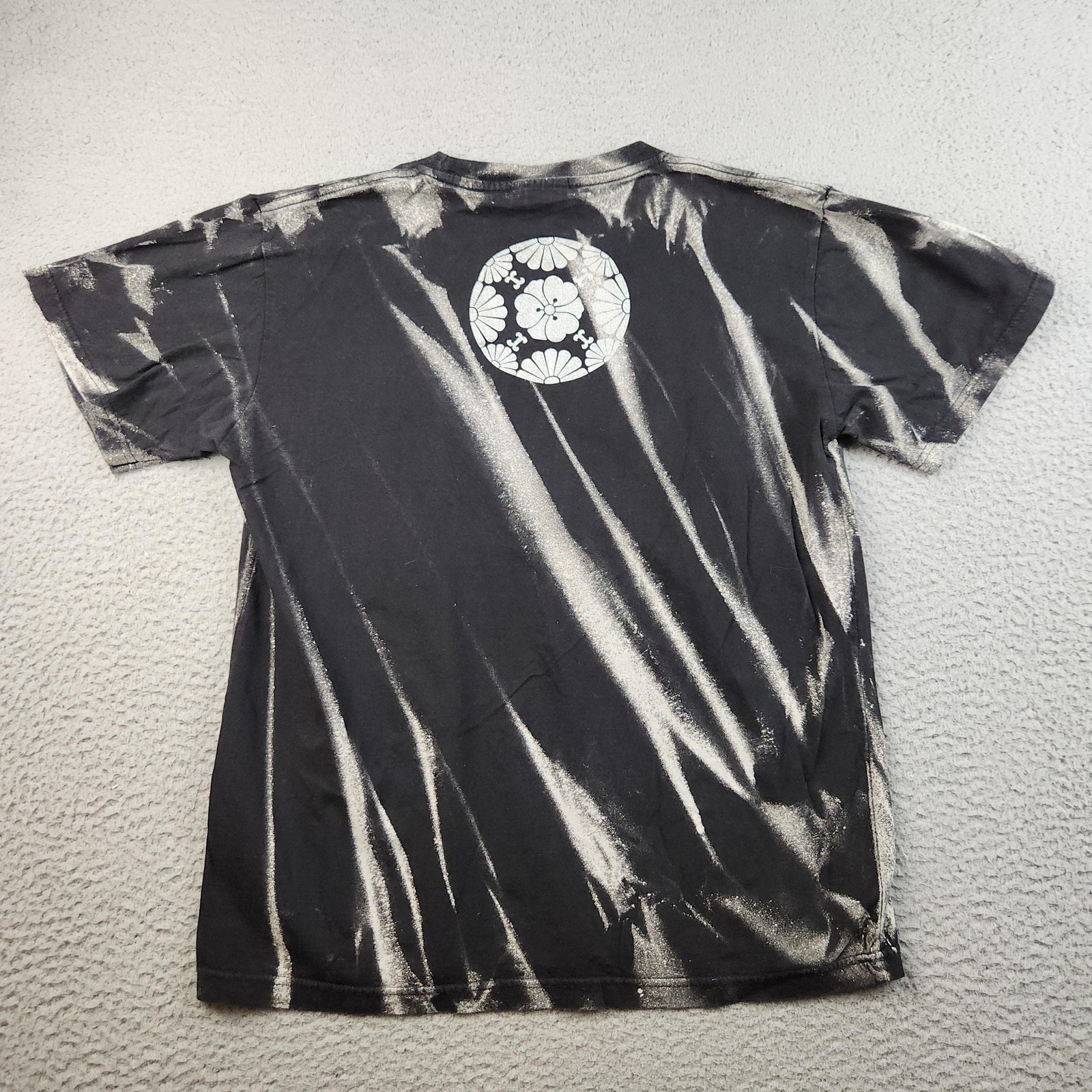 Samurai Ukiyo-e Shirt Mens Medium Black Tie Dye Japanese Art Graphic Tee gallery