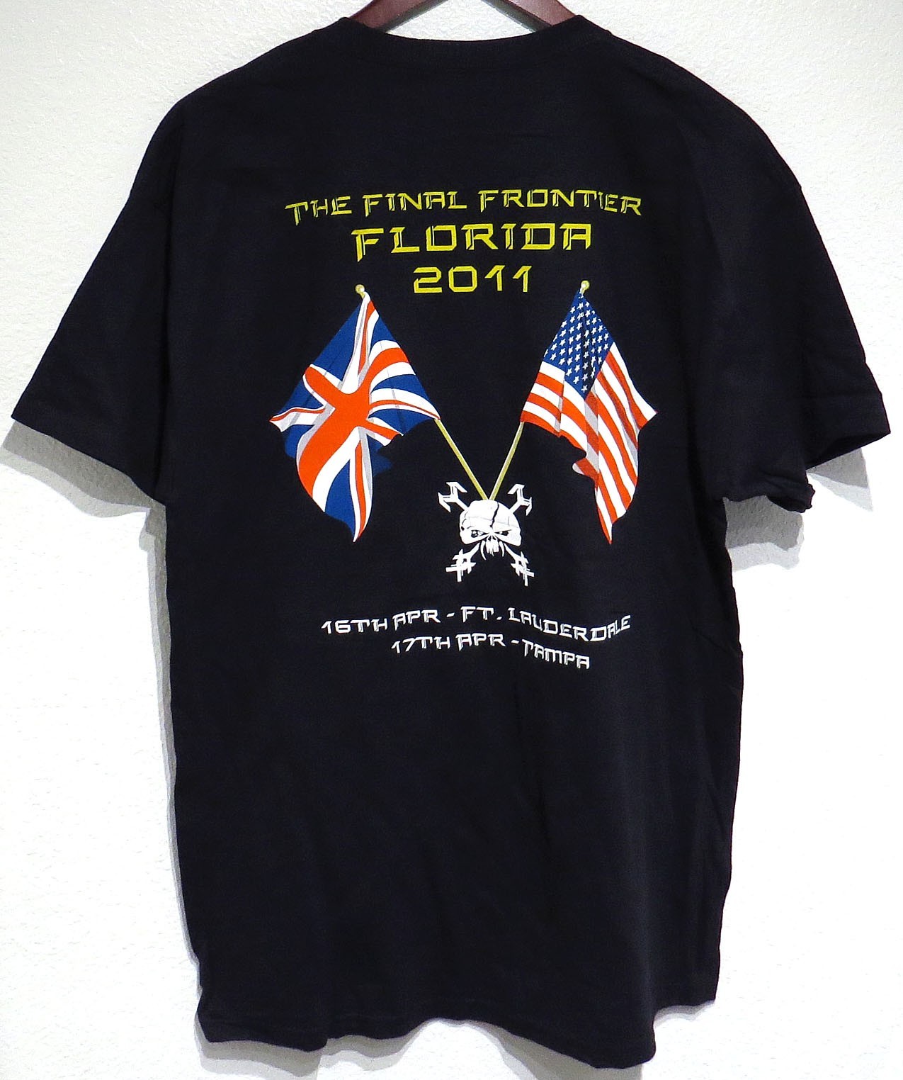 vtg Iron Maiden FC EDDIE GOLF FLORIDA 2011 t-shirt Final Frontier Dates FAN CLUB gallery