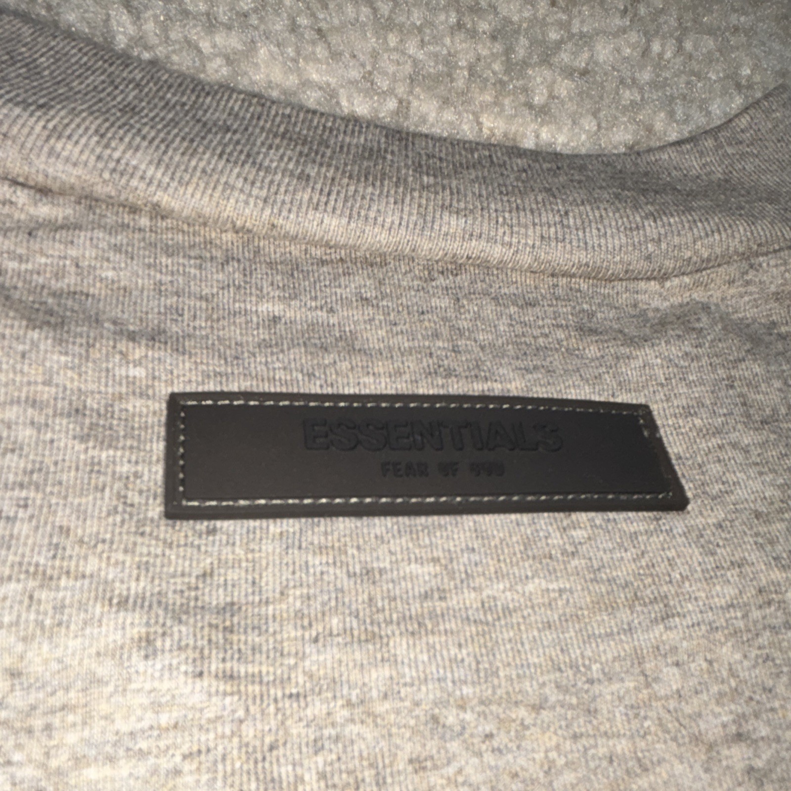 Essentials Fear of God Logo Crew Neck Short Sleeve Gray T-Shirt Men’s S gallery