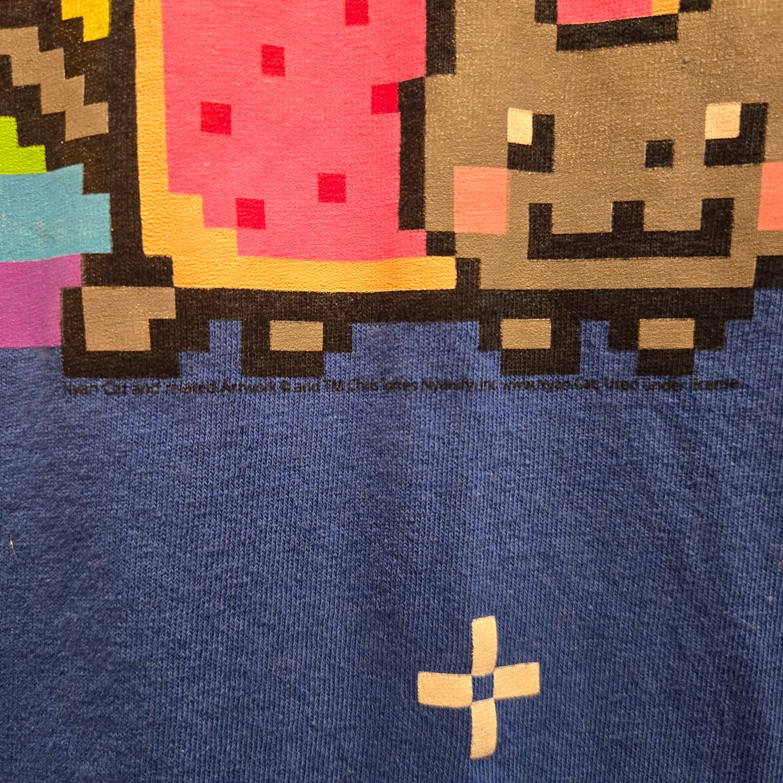 VINTAGE Nyan Cat Ripple Junction Shirt, Blue, Size Unisex Medium gallery