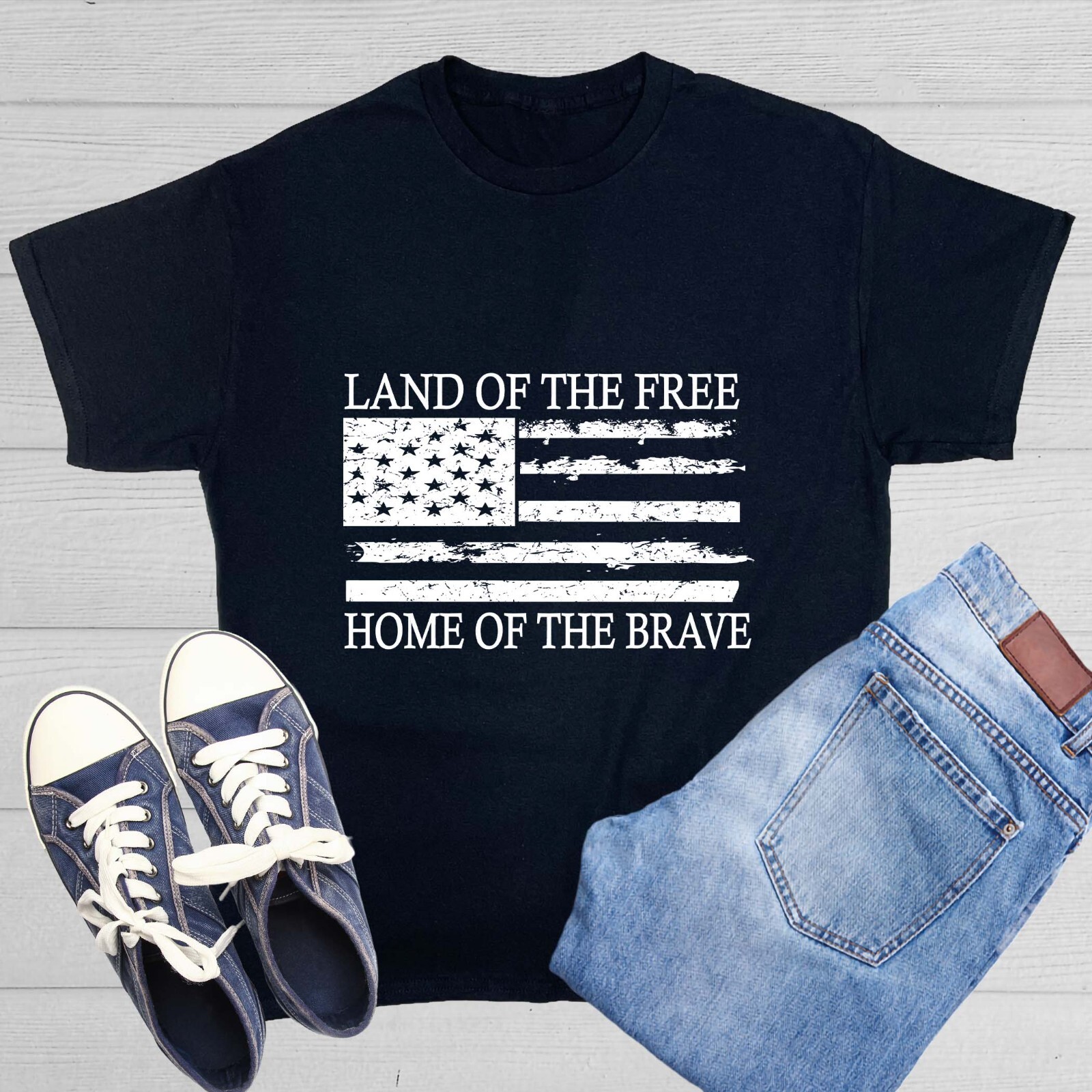 Land Of The Free Home Sarcastic Humor Graphic Novelty Funny T Shirt gallery