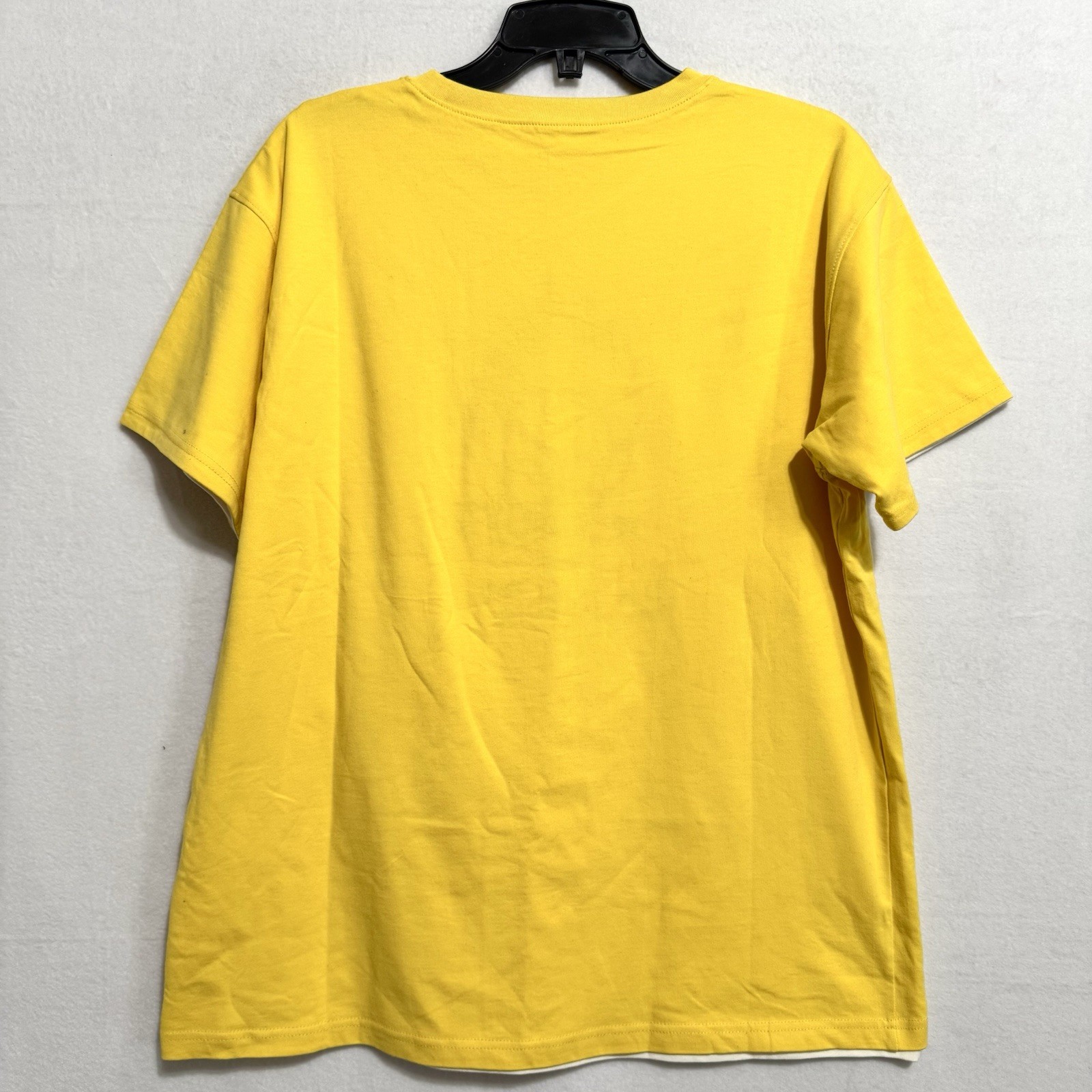 Reversible Graphic T-Shirt | "Whatever" Yellow "Life Sucks" Skull Cream Large gallery