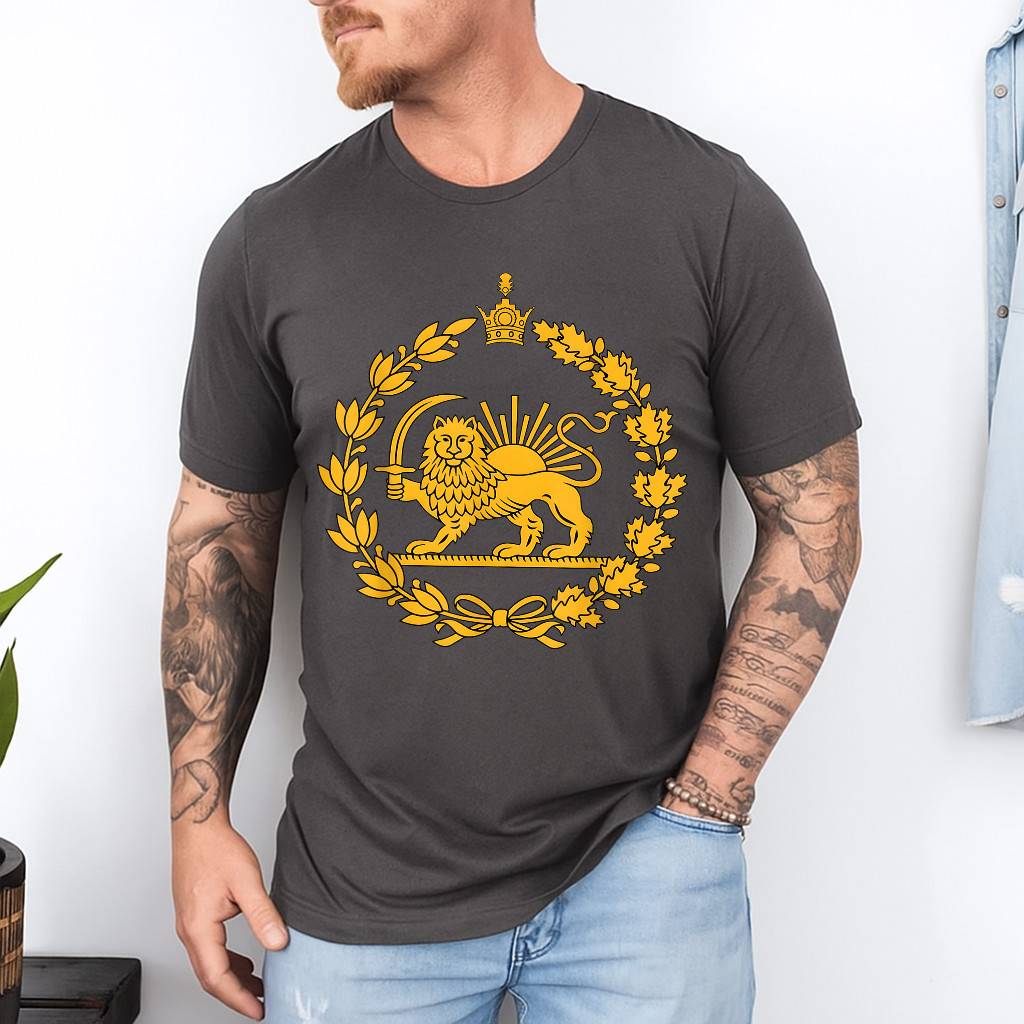 Lion and Sun Iran Persian Flag Iran Shir o Khorshid Graphic T-Shirt gallery