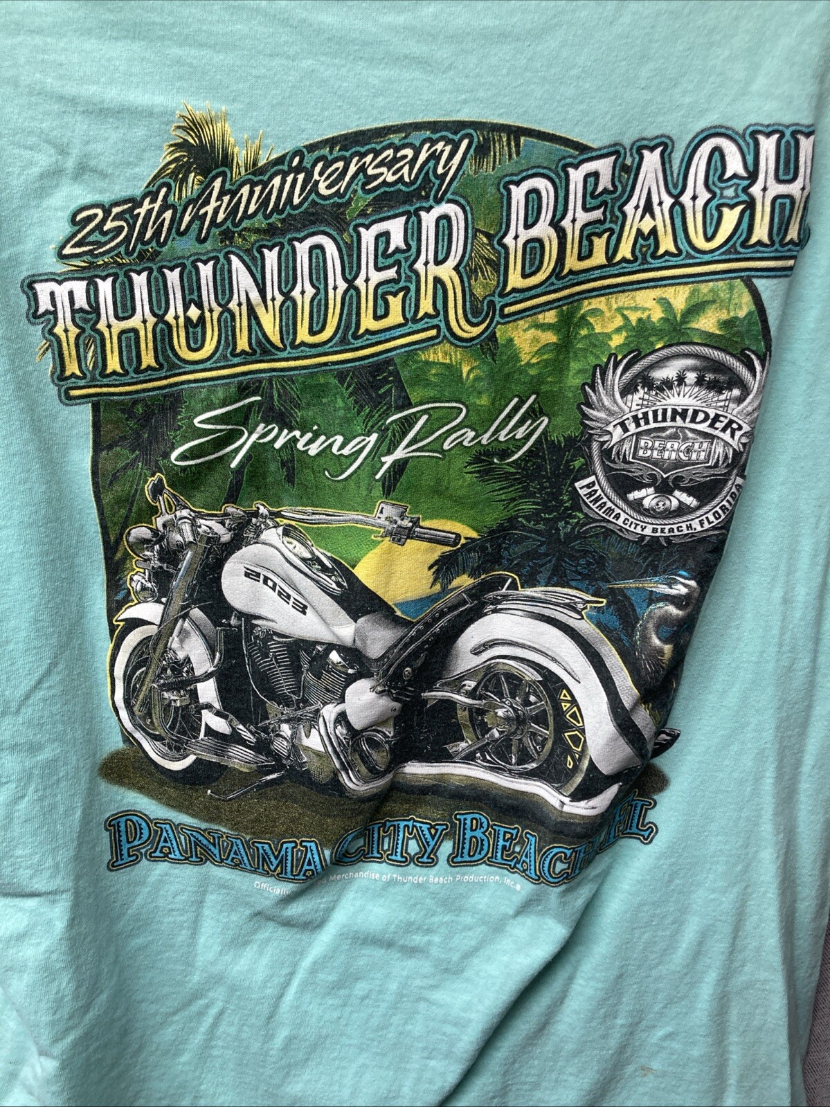 2023 Thunder Beach Panama City Beach FL 25th Anniversary T shirt Bike Rally gallery