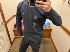 Brooks Brothers Navy / Red Long Sleeve Crewneck Tee T-Shirt 🩷 Choose Your Size