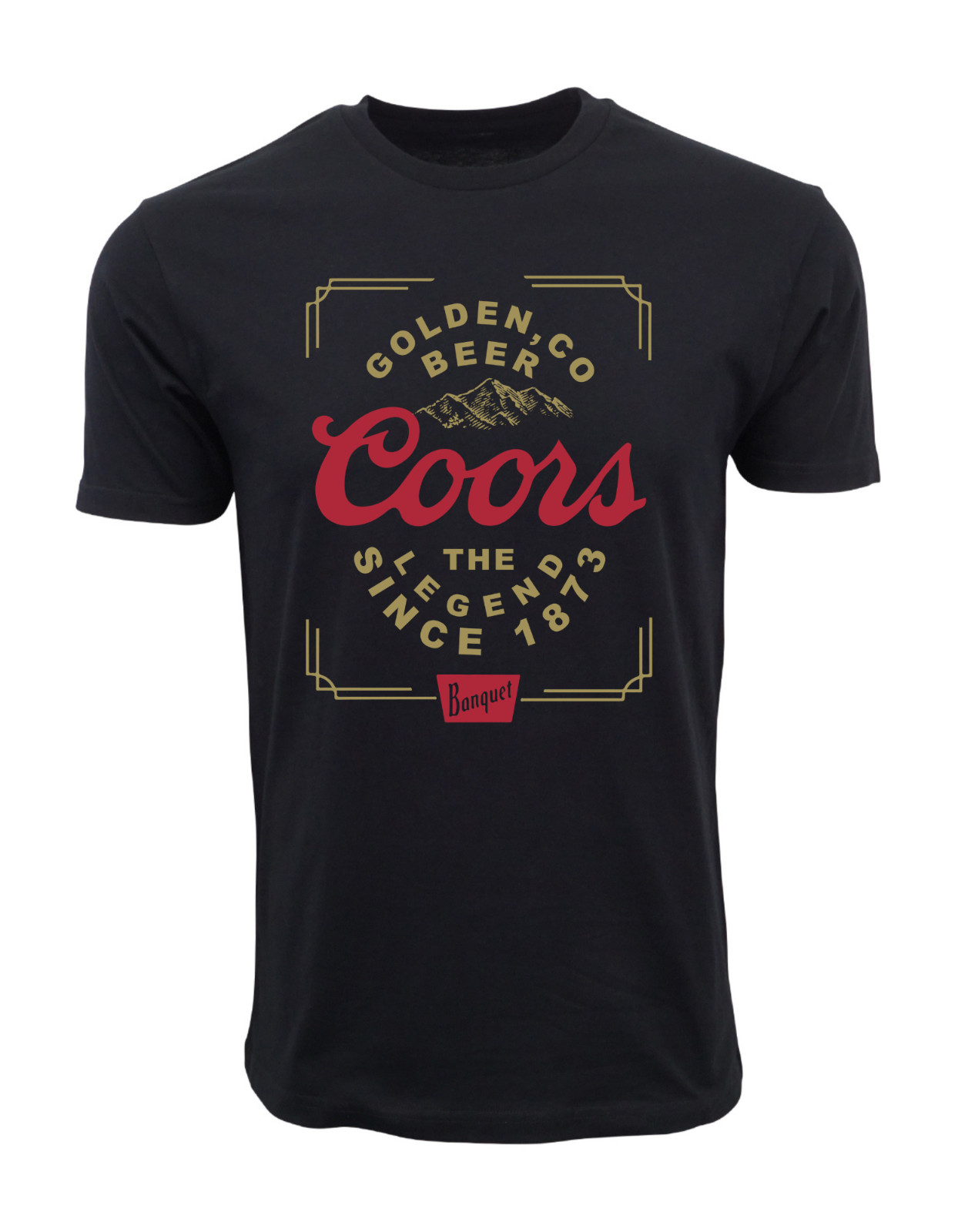 COORS BANQUET GOLDEN CO BEER THE LEGEND SINCE 1873 OFFICIAL T SHIRT gallery
