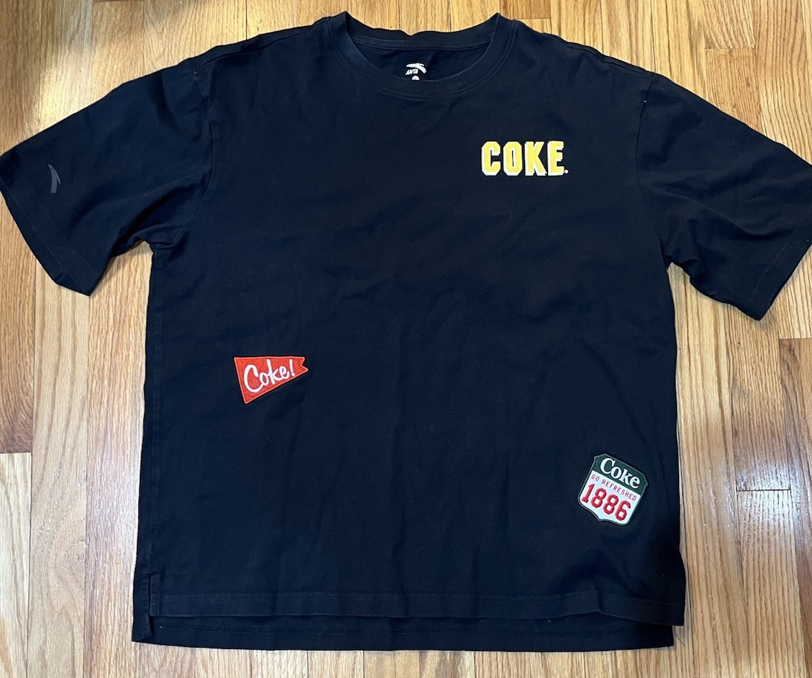 ANTA x Coca-Cola Multi Patch Black T-Shirt L