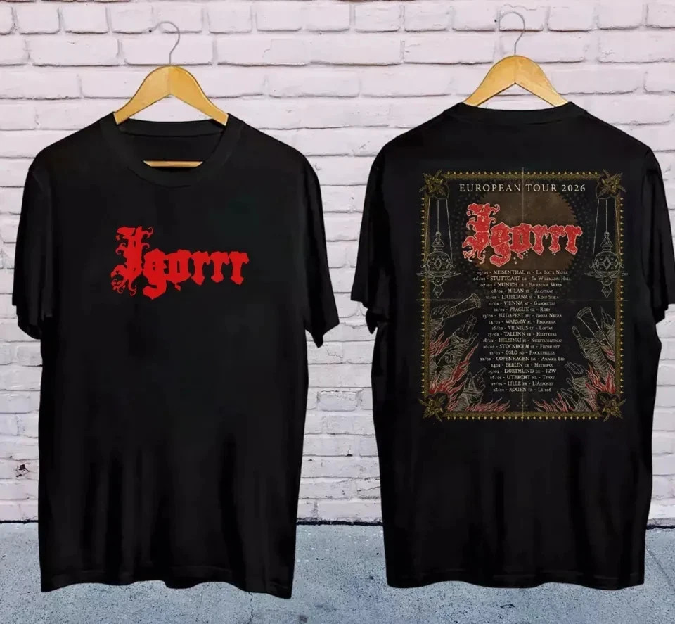 Igorrr Band Tour 2026 T-Shirt Black Size S-5XL
