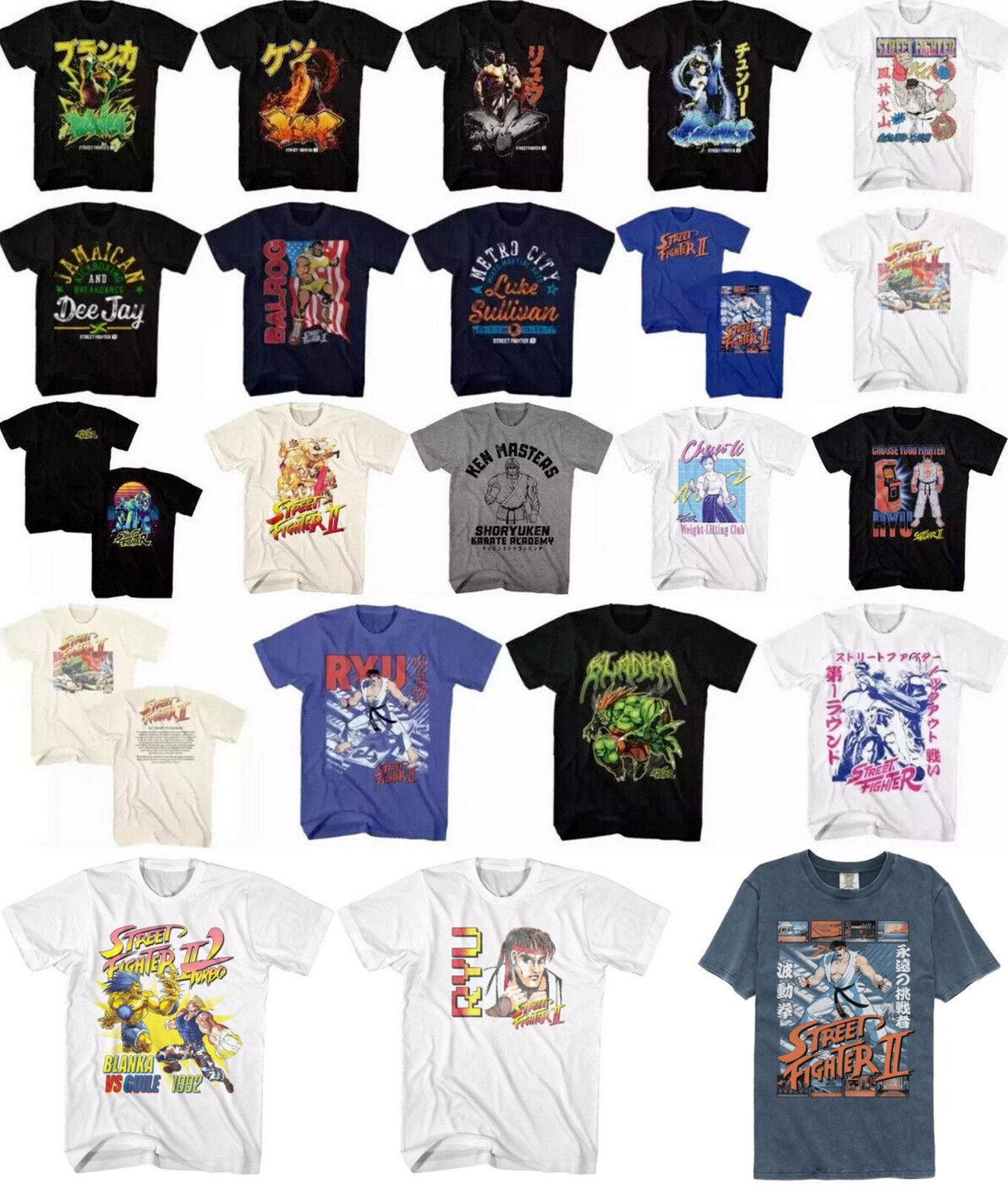 Pre-Sell Street Fighter Capcom Video Game Licensed T-Shirt #8