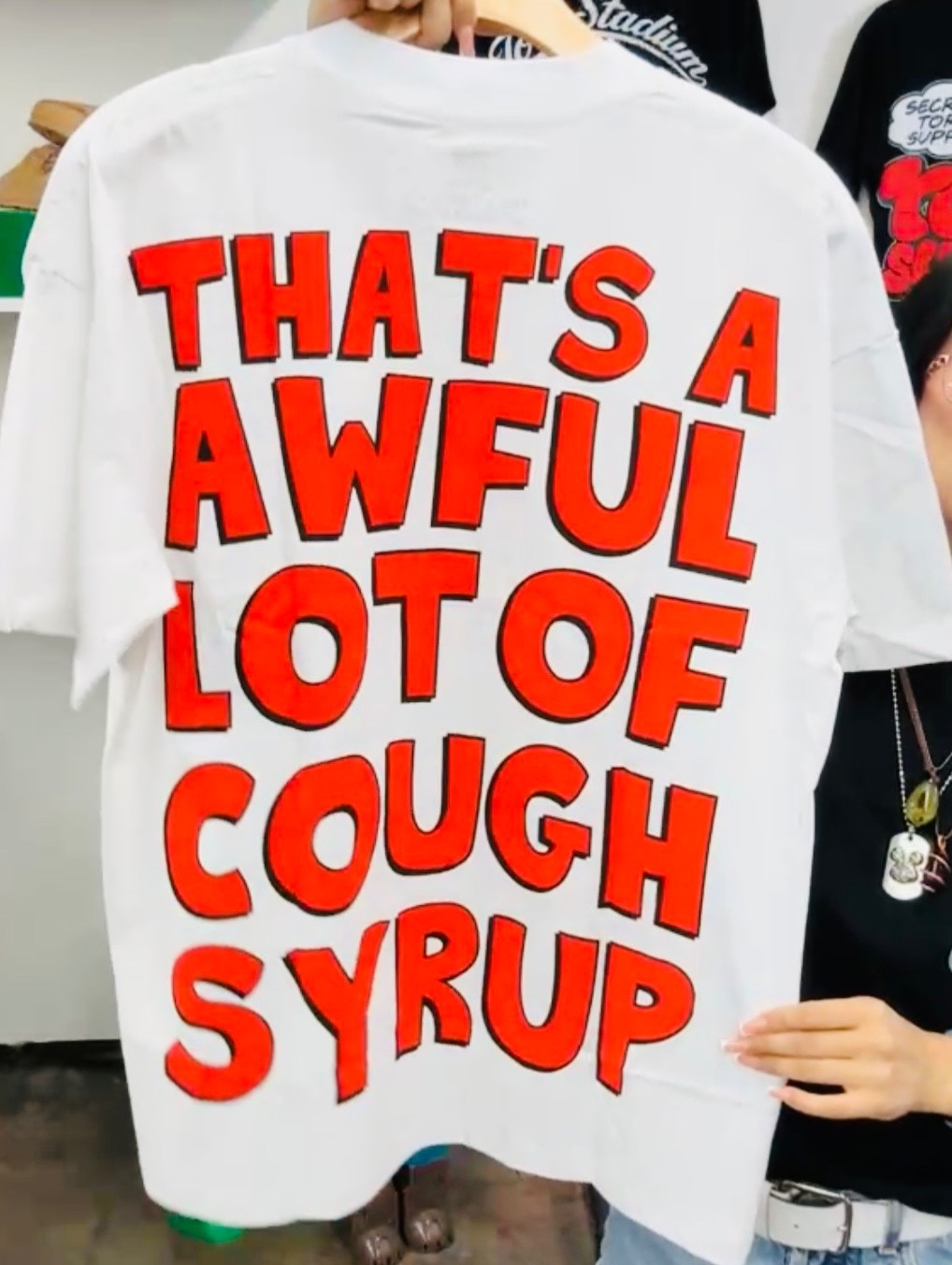 Awful lotta cough syrup t shirt size medium nwt gallery