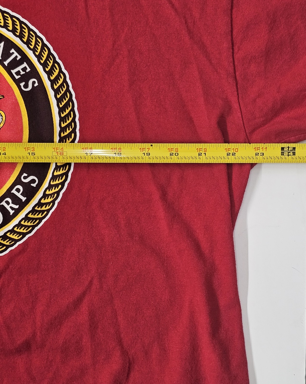 United States Marine Corps USMC Shirt Size L w/Eagle, Globe, Anchor EGA Vintage gallery