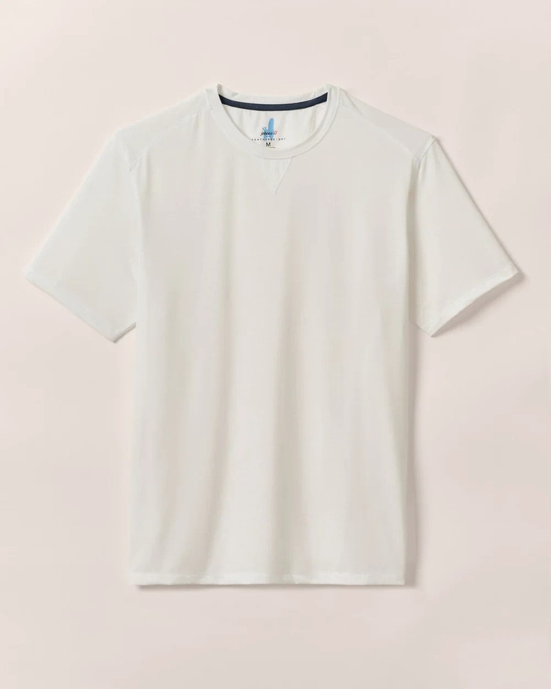 Johnnie-O The Course Performance Featherweight T-Shirt White Medium New With Tag