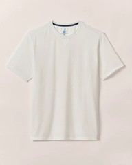 Johnnie-O The Course Performance Featherweight T-Shirt White Medium New With Tag