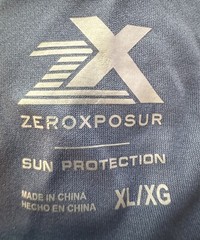 Blue ZeroXposur Sun Protection Short Sleeve Fitness Golf Shirt Size XL