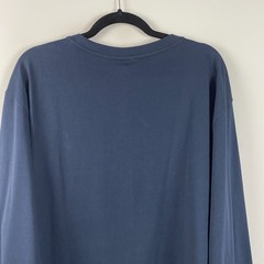 Duluth Trading 40 Grit Standard Fit Long Sleeve Pocket Tee 2XL Navy Untucked