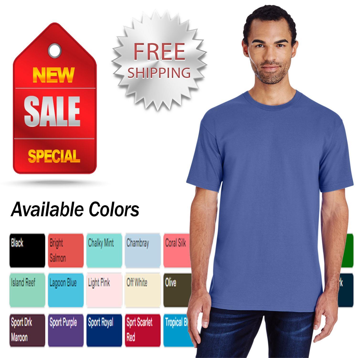 Gildan Mens Hammer Heavy T-Shirt Ring Spun Cotton Short Sleeves S-5XL H000 gallery