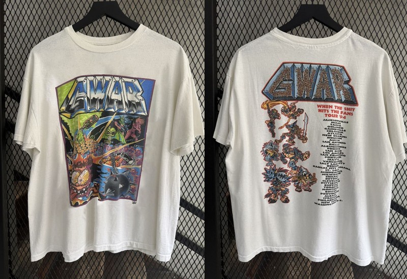 New 1994 Gwar When The S Hits The Fans  Unisex All Size T-Shirt MO93