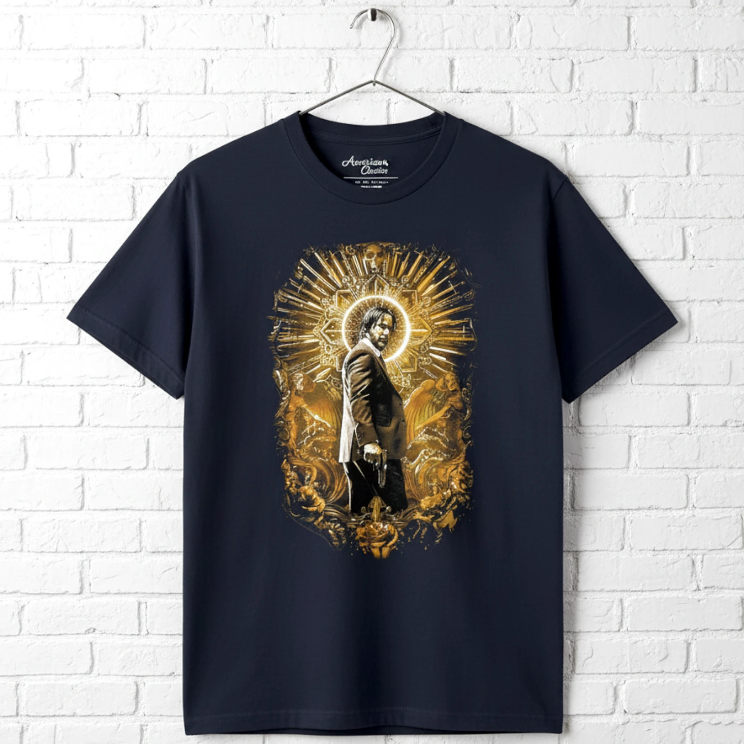 John Wick Antique Gold Halo Men's T Shirt gallery