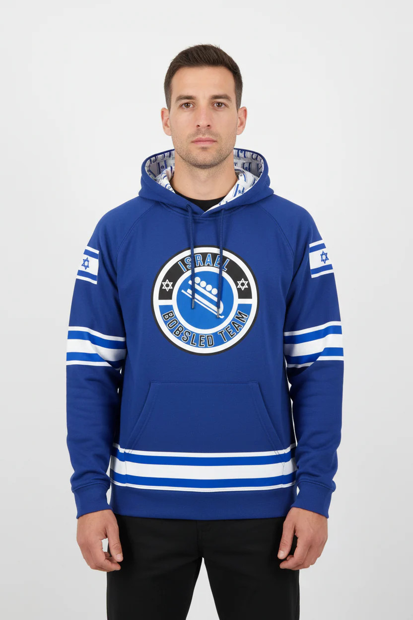 Israel Bobsled Shul Runnings Performance Hoodie gallery