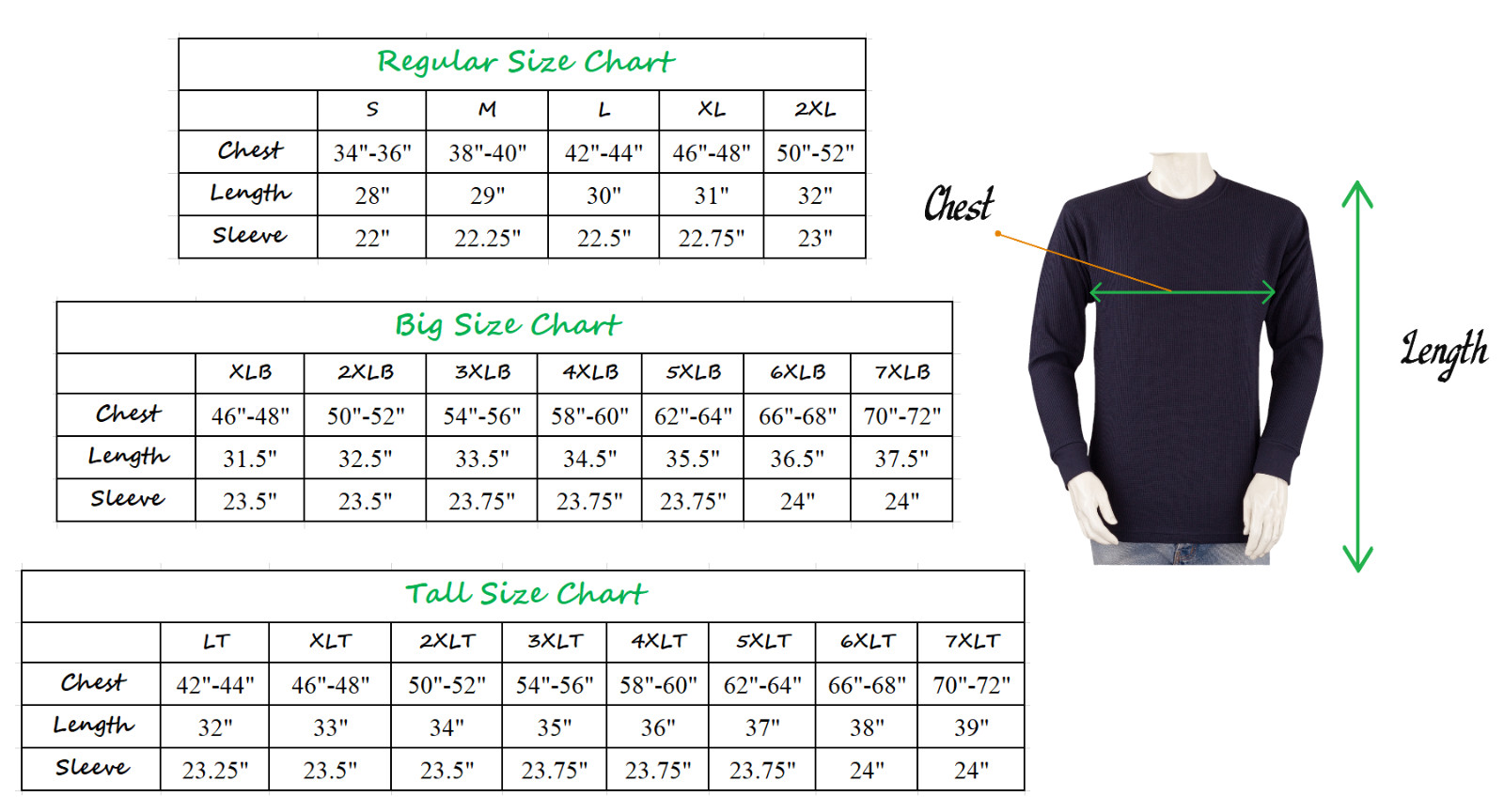 Styllion Big and Tall - Mens THERMAL Hoodie (3XLT-5XLT) gallery