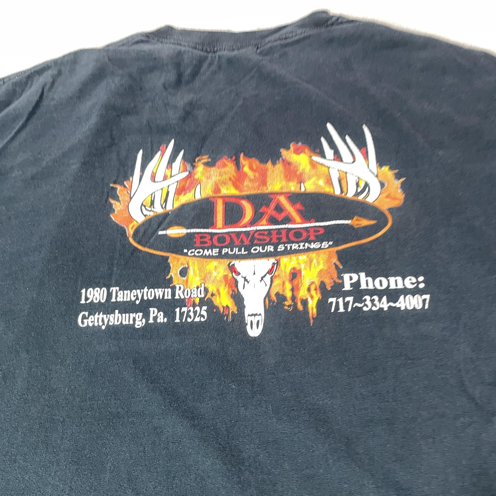 DA Bowshop Shirt Mens 3XL Black Archery Hunting Bowhunting Graphic Tee Gildan