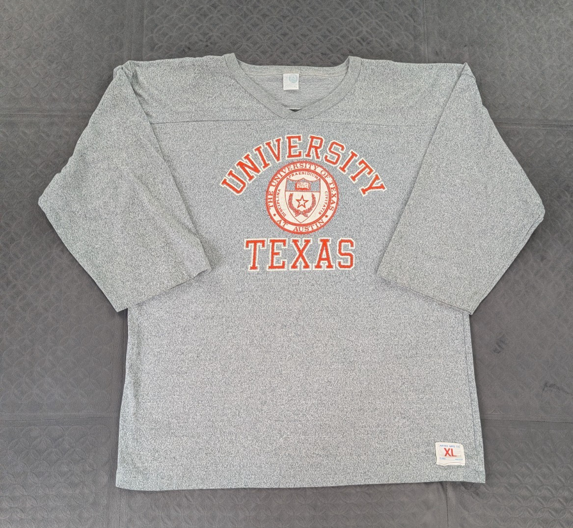 VTG University of Texas Longhorns Shirt Artex 3/4 Sleeve 70s 80s Men Medium/L