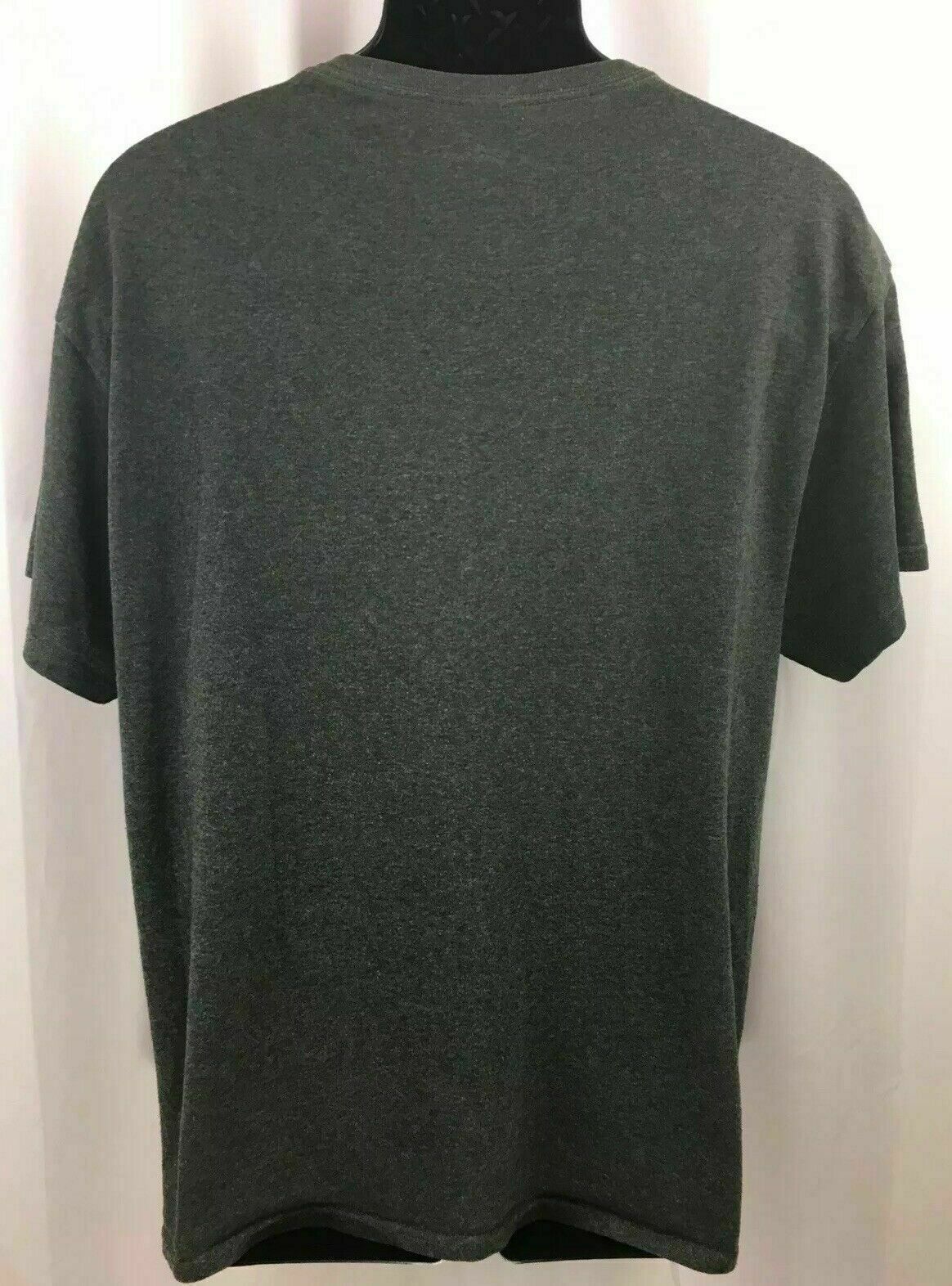 Batman Dark Knight DC Comics Mens Graphic Tshirt Gray and Yellow Size Large gallery