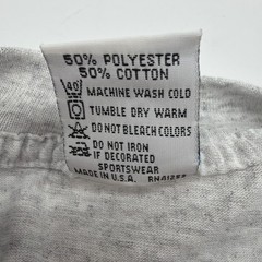 VTG Cal Cru T-shirt Men S Gray Solid Single Stitch In USA.#41583
