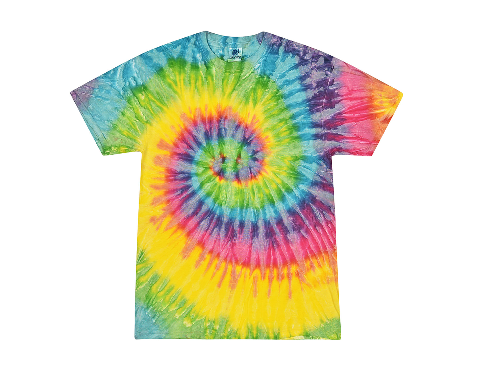 Saturn Rainbow Tie Dye T-Shirts  Adult  & Kids Sizes Cotton Colortone