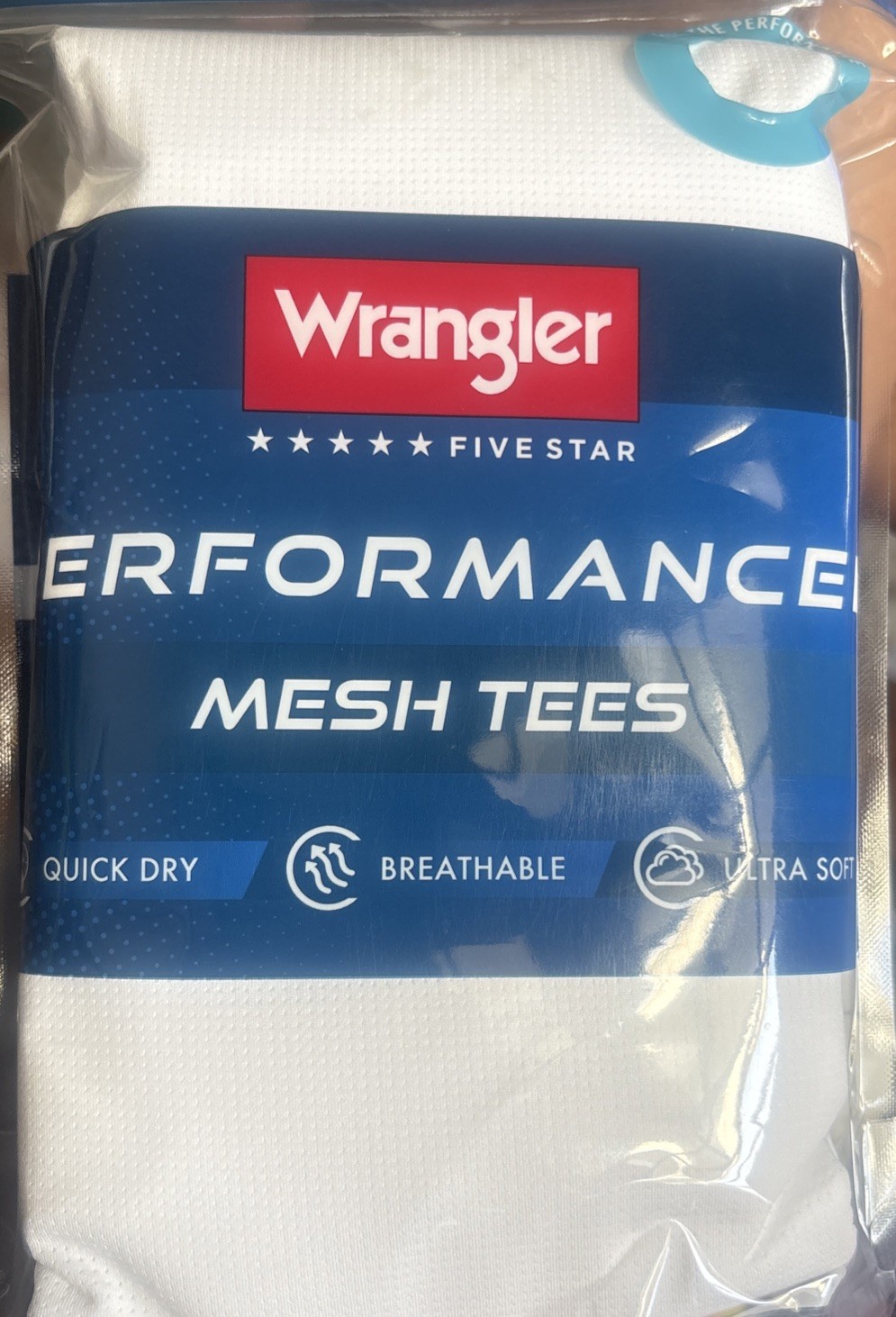 Wrangler Men’s Performance Mesh Tees 3- Pack Size: L