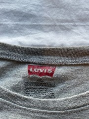 Levi’s Gray Solid Logo Accent Cotton Blend Knit Crew Neck T-Shirt Men M Regular