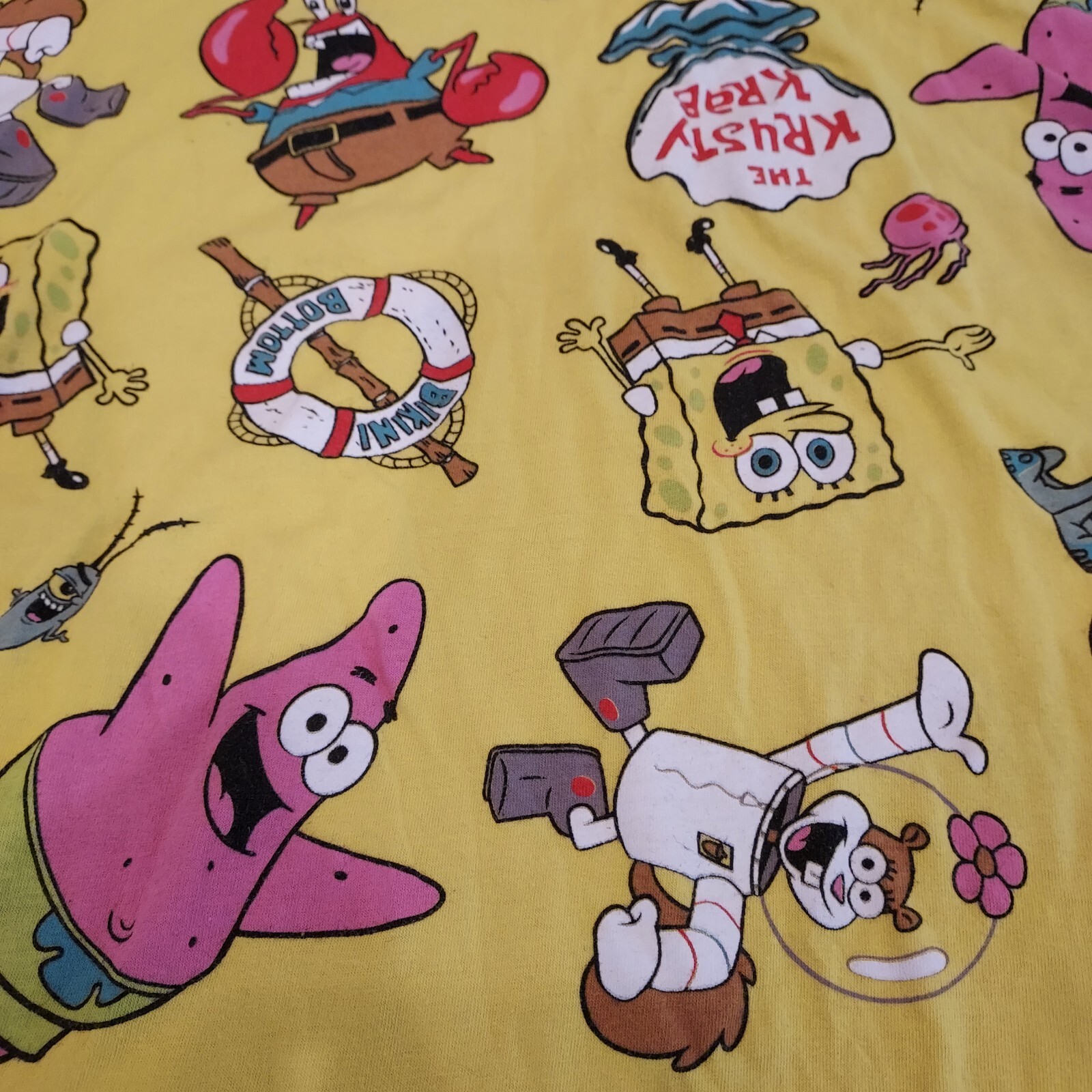 SpongeBob Square Pants Nickelodeon T-shirt Men's Medium Yellow gallery