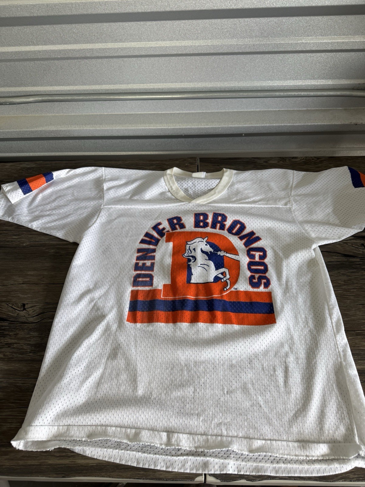 Vintage Denver Broncos Old Logo Garan Shirt XL Single Stitch USA 80s 90s Hockey