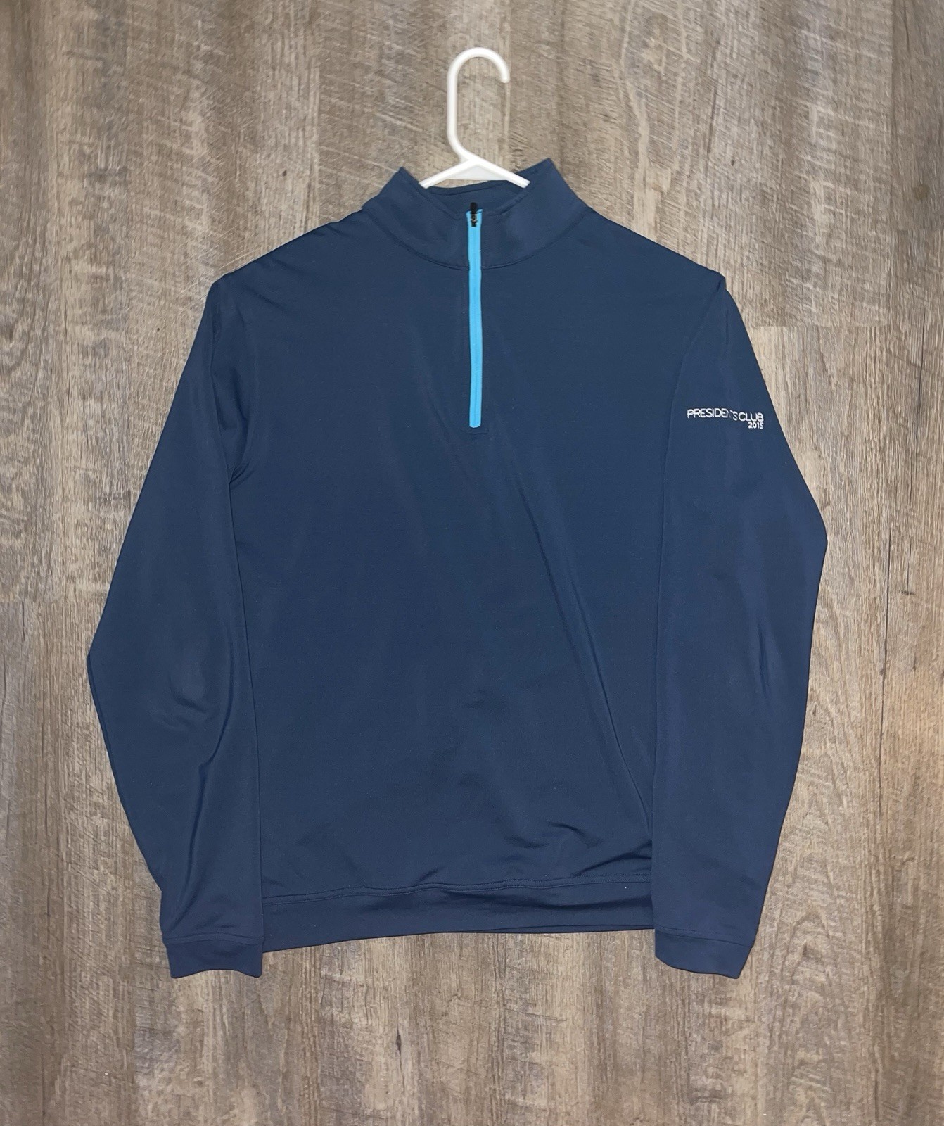 PETER MILLAR E4 Shirt M 1/4 Zip Long Slv Golf Pullover Performance Wicking Med