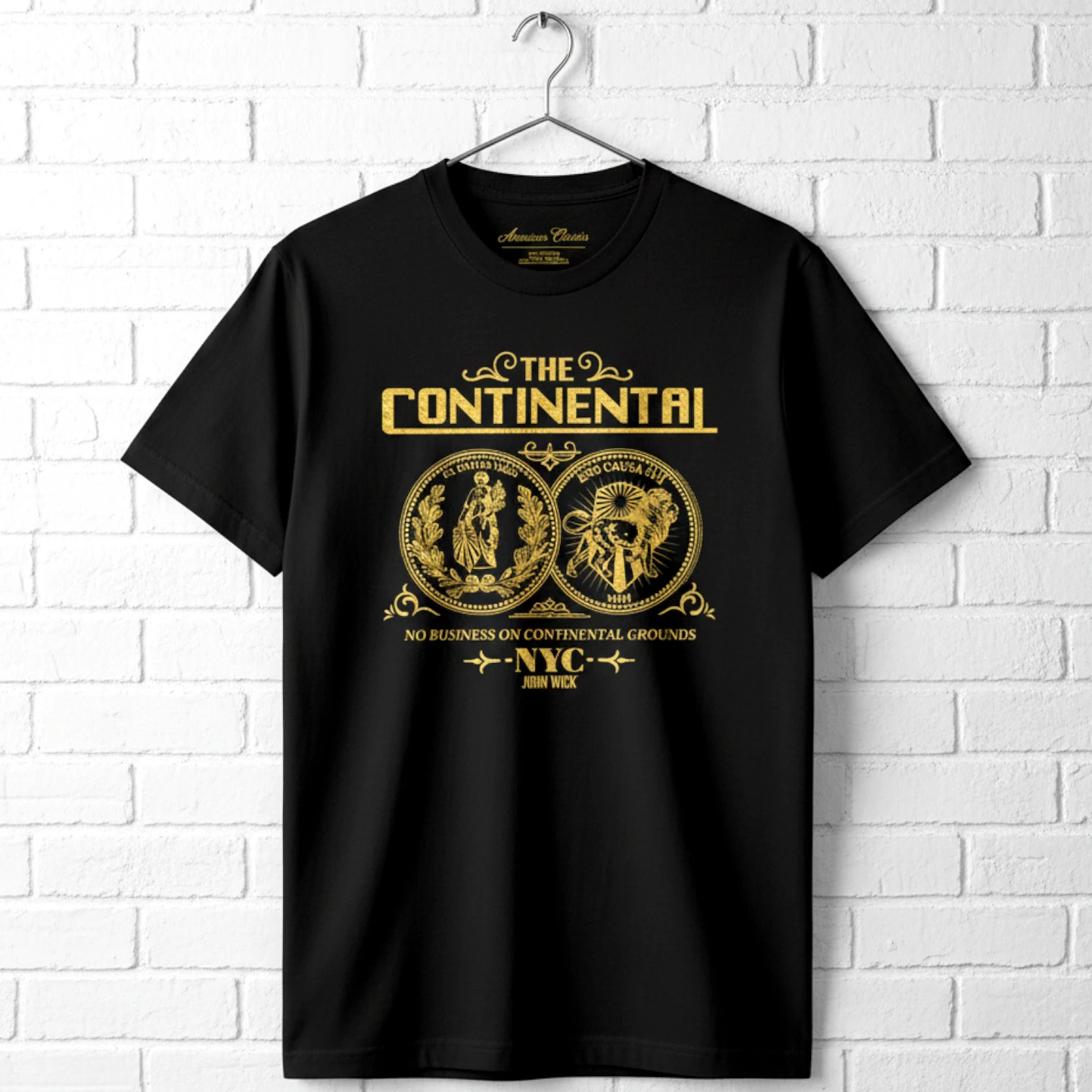John Wick Double Sided Coin Men’s T Shirt