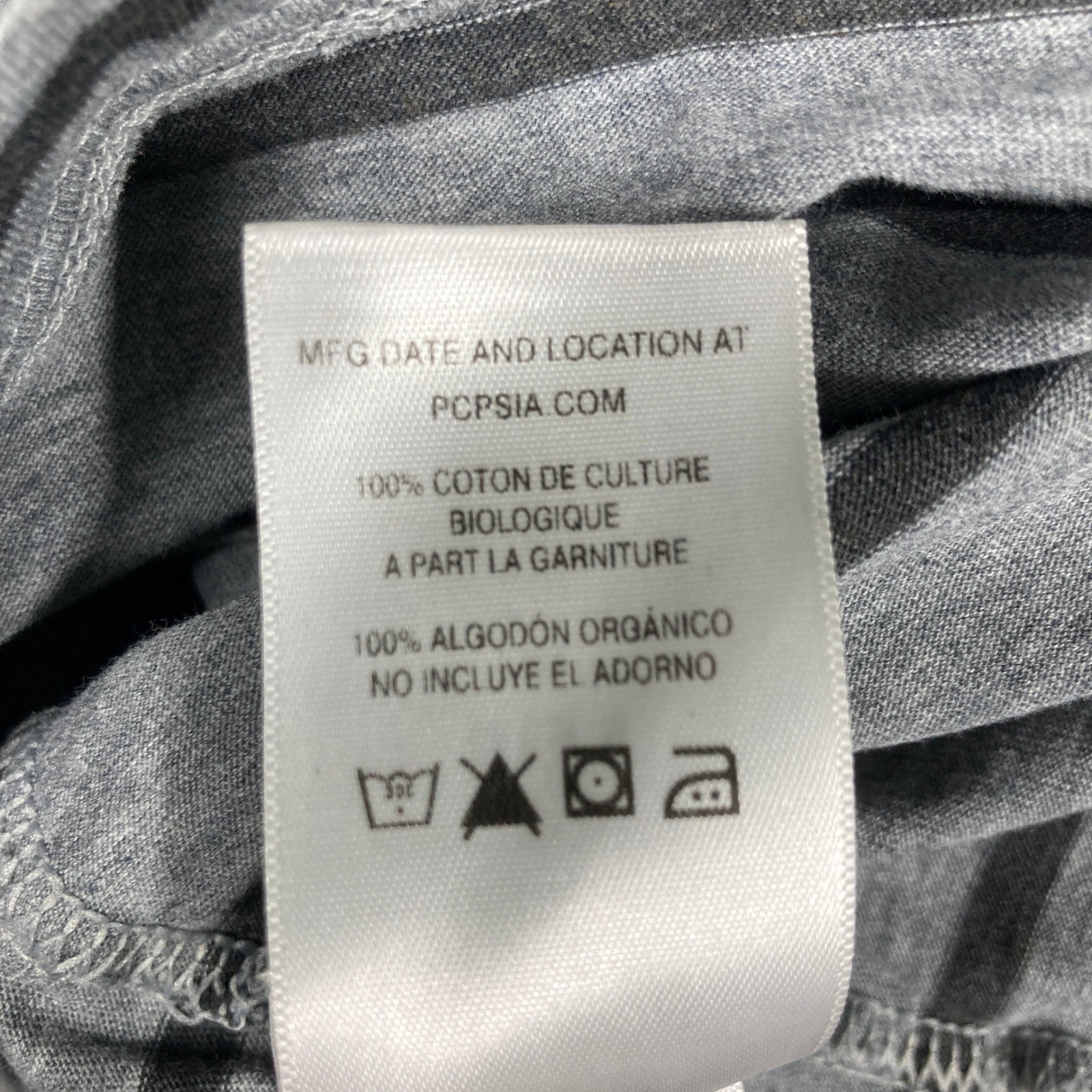Patagonia Henley Shirt Mens Medium Grey Striped Organic Cotton Long Sleeve gallery