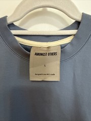 Amongst Others Men’ s Drop Shoulder Boxy Fit T-Shirt Dusty Blue Size L Pristine