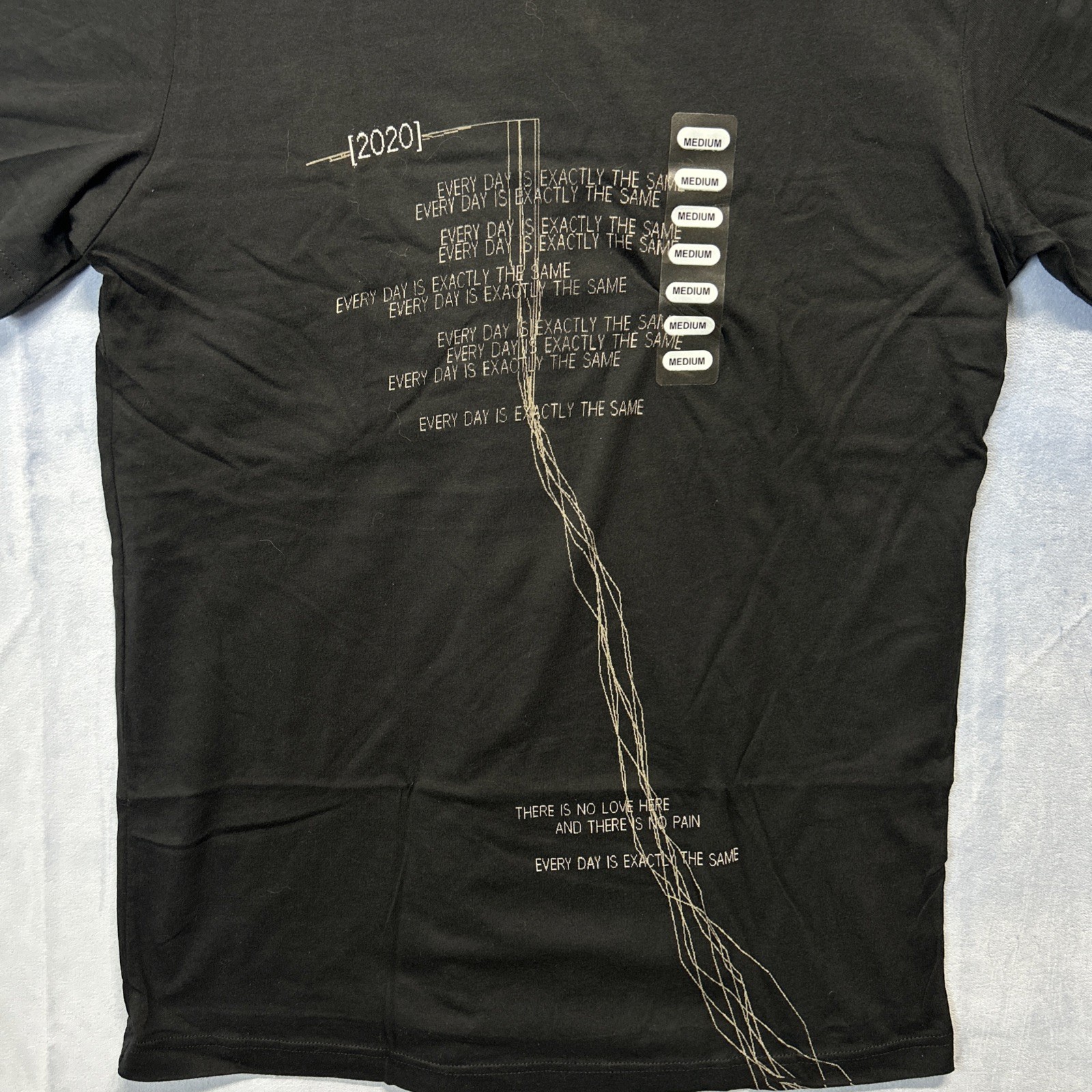 Nine Inch Nails NIN Pandemic 2020 Everyday The Same Black T-Shirt Adult Size M gallery
