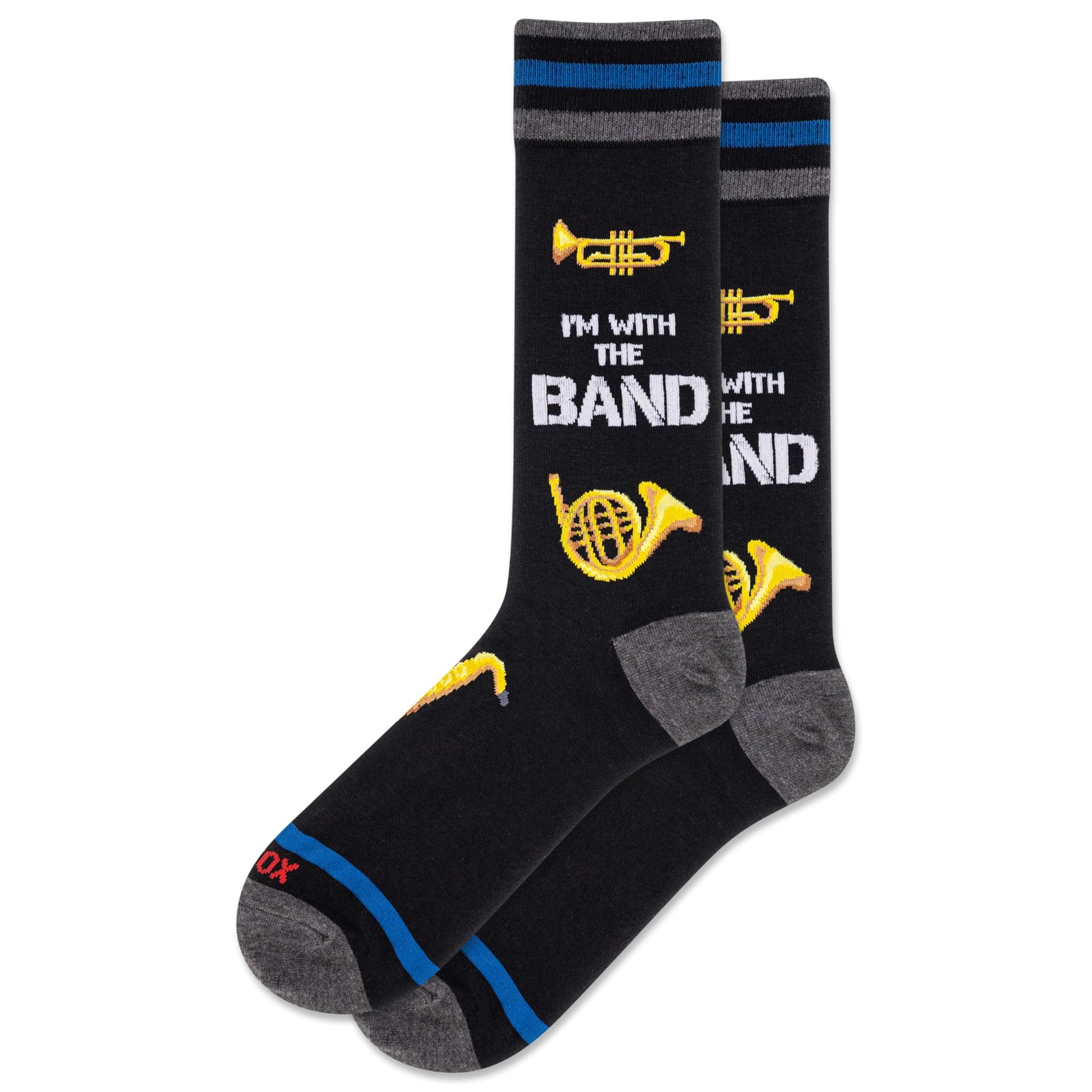 Men’s I’m With The Band Crew Black Men’s 6.5-12