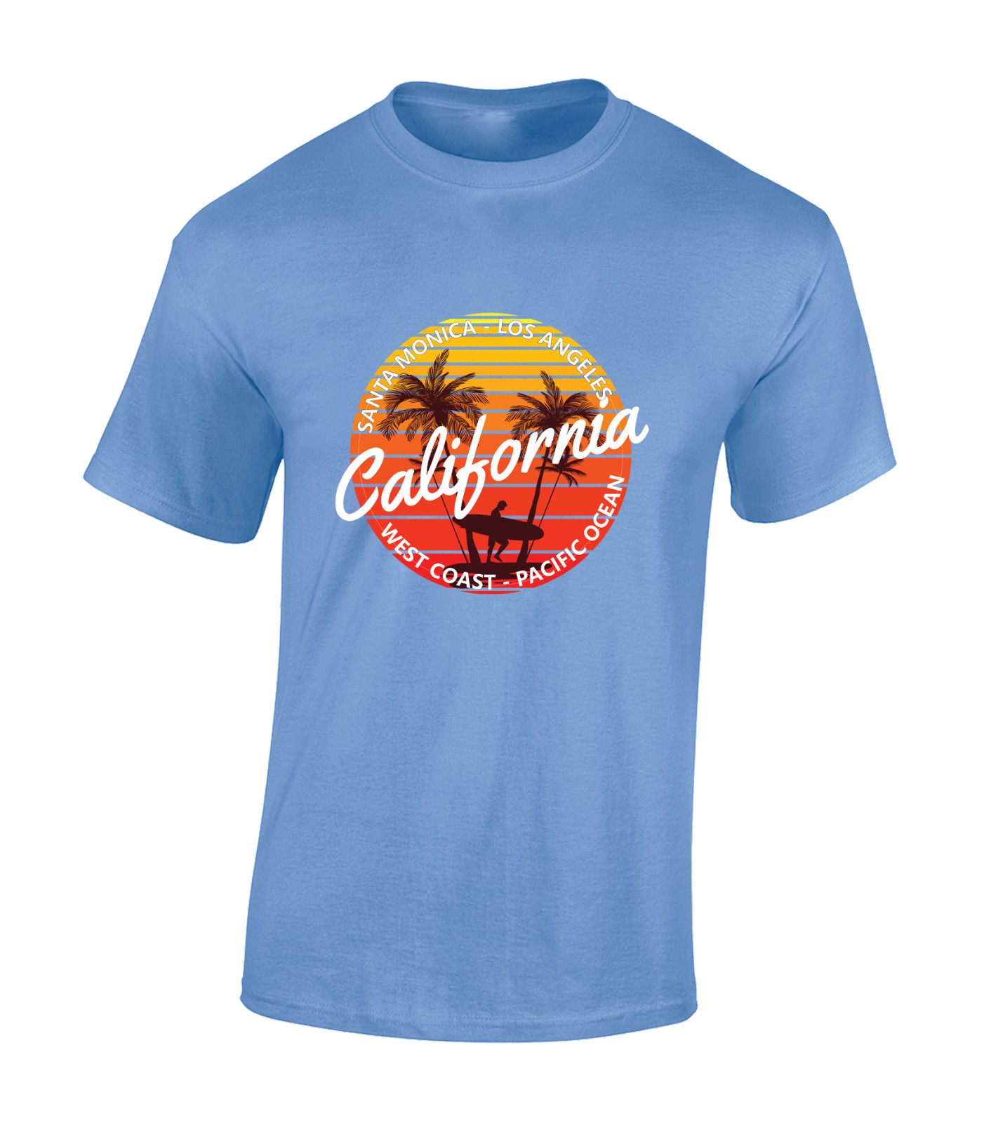 CALIFORNIA WEST COAST MENS T SHIRT COOL SUMMER BEACH HOLIDAY CLOTHING TOP gallery