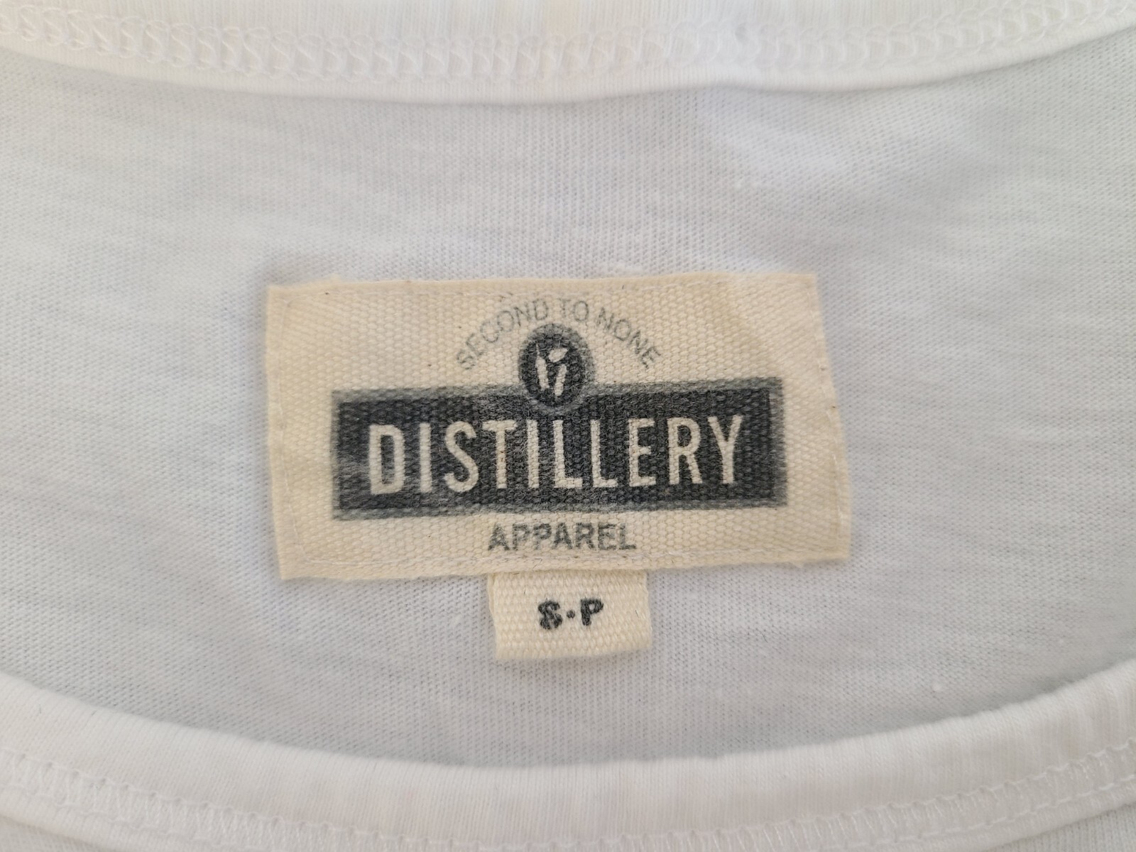 Second To None Distillery Summer Men Tank Top, White, Size S gallery