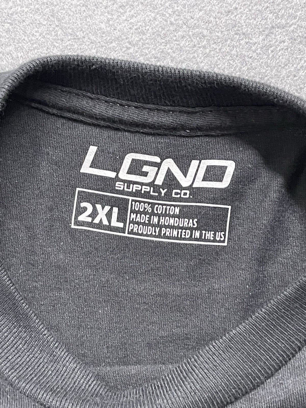 LGND Supply Co Money Graphic T-Shirt Black Double-Sided Size 2XL NEW Back Hit gallery