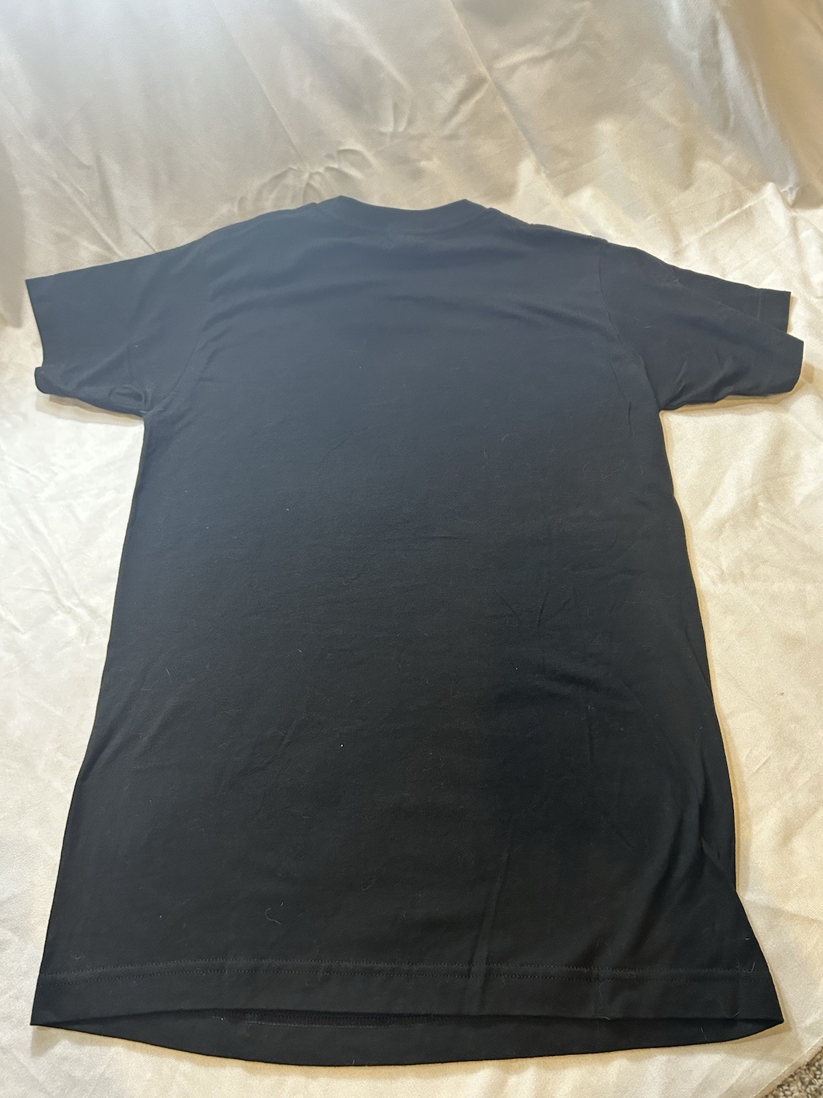 Tultex 202 Men's Black Graphic Print Crew Neck Short Sleeve T-Shirt Regular S gallery